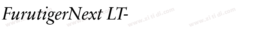 FurutigerNext LT字体转换